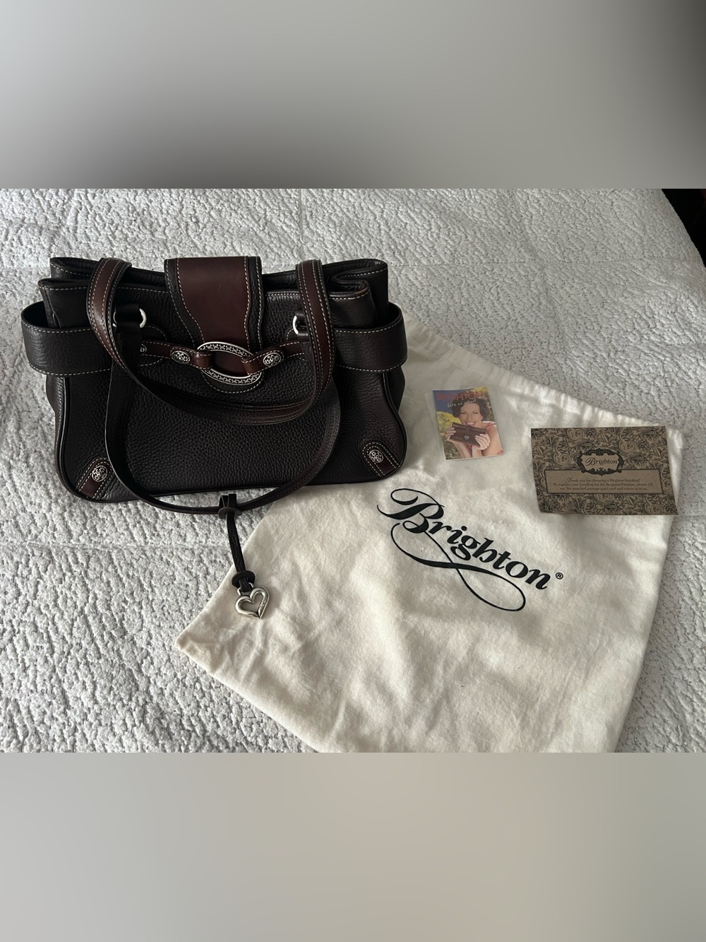 🤍 NWT Brighton Dark Brown Leather Shoulder  Bag 🤍